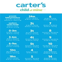 Carter ' s Child Of Mine Baby Girl cămașă cu mânecă lungă și set de ținute pentru pantaloni