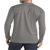 Dickies bărbați și bărbați mari Cu mânecă lungă active Performance Pocket T-Shirt