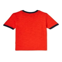 Tricou cu mânecă scurtă cu paiete pentru băieți Kids by Garanimals, mărimi 4-10