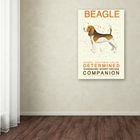 Marcă comercială Fine Art 'Beagle Print' Canvas Art de Michelle Campbell