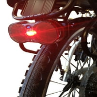 Suport pentru biciclete Cycle Force, lumină spate și pachet de genți, Albastru