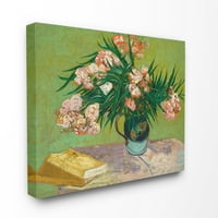 Stupell Home D masă de citit Roz Verde pictură clasică pânză artă de perete de Vincent Van Gogh