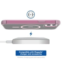 onn. MagSafe caz telefon compatibil pentru iPhone iPhone Pro-Roz Mat