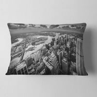 Designart Sydney City zgârie-nori Panorama - perna de aruncare a peisajului urban-12x20