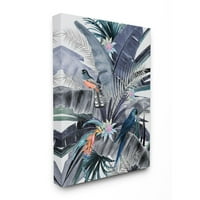 Stupell Industries jungla tropicala natura papagal pasăre scena florale panza perete arta Design de Urban Road, 16 20
