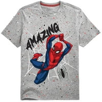Spiderman Boys Amazing Spidey Tricouri Grafice Pachet 2, Dimensiuni 4-18