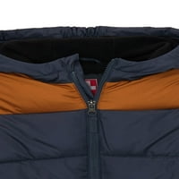 Jachetă Puffer de iarnă Swiss Tech Boys cu glugă, mărimi 4 - & Husky