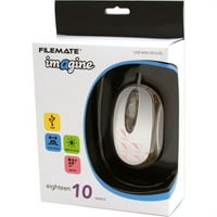 FileMate Imagine seria USB Mini Mouse, Model alb și roz deschis