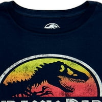 Tricou Jurassic Park Boys Logo Crew Neck cu mâneci scurte, mărimi 4-