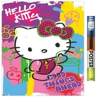 Hello Kitty - Poster De Perete De Artă Pop, 22.375 34