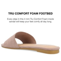 Journee Collection Femei Kolinna Tru Confort Spuma Slip Pe Slide Sandale Plate