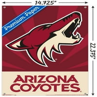 Arizona Coyotes-Poster de perete cu logo cu știfturi, 14.725 22.375