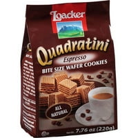 Loacker Quadratini Espresso Napolitane Cookie-Uri, 7. oz