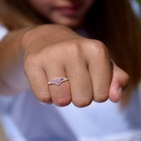 Ringmasters clasic mini roz scut din oțel inoxidabil alege dreptul Ctr dimensiunea inelului 6