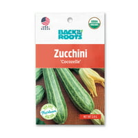Înapoi la rădăcini Organic Cocozelle Zucchini Heirloom semințe de legume, pachet de semințe