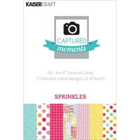 Momente Capturate Carduri Față-Verso 6X4 30 Pkg-Stropi, Pk 3, Kaisercraft
