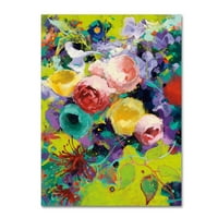 Marcă comercială Fine Art 'Des Roses' Canvas Art de Shirley Novak