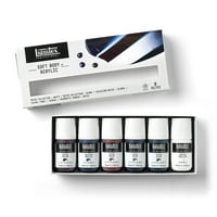 Set de culori acrilice pentru corp moale Liquite Professional, 6 culori oz. Set