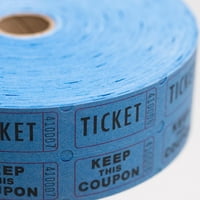 Bilete de tombolă Blue Double Roll, 2000 roll