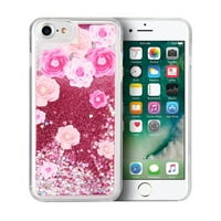 Frumos lichid Glitter Waterfall caz telefon mobil pentru iPhone 7