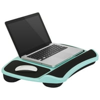 lapgear laptop lap desk cu mouse pad - uri și suport pentru încheietura mâinii-aqua sky-se potrivește până la laptopuri-stil nr.