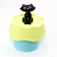 Noutate design baie salon Organizator tampoane de bumbac titular w o pisică norocos Albastru LS02088
