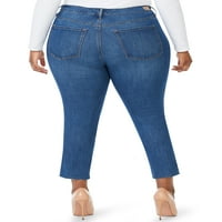 Sofia Jeans femei Plus Dimensiune curbați Skinny Mijlocul naștere Stretch glezna blugi