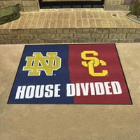 Notre Dame - USC împărțit covor 33.75x42.5