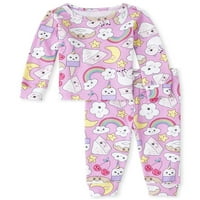 Loc pentru copii Baby Girls & Toddler Girls Cu mânecă lungă Pijamale strâmte, Set