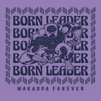 Tricou Grafic Black Panther Boys Natural Born Leader, Pachet 2, Mărimi 4-18