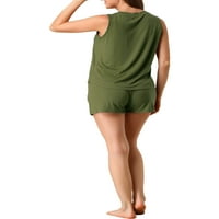 Chilipiruri unice femei V-Neck Nightwear Tank Top Sleepwear pijama seturi