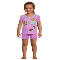 Set de pijamale pentru copii mici, 4 Piese, dimensiuni 12M-5T