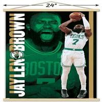 Boston Celtics-Poster de perete Jaylen Brown cu cadru Magnetic, 22.375 34
