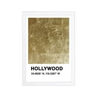 Wynwood Studio Cities and Skylines înrămate Wall Art Prints Hollywood Color Swatch Statele Unite ale Americii Cities Home D Comandăcor