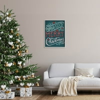 Aveți-Vă Crăciun Fericit Expresie Vacanță Artă Grafică Artă Încadrată Gri Imprimare Artă De Perete