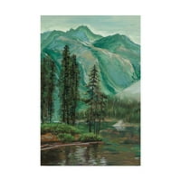 Marcă comercială Fine Art 'Mountainscape IV' Canvas Art de Melissa Wang