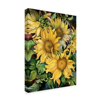 Marcă comercială Fine Art 'floarea-soarelui' Canvas Art de Joanne Porter