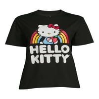 Hello Kitty femei juniori mânecă scurtă Grafic Tee