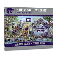 Ziua jocului YouTheFan NCAA Kansas State Wildcats la puzzle-ul grădinii zoologice