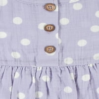 Modern Moments by Gerber Baby & Toddler Girl rochie de tifon cu mânecă scurtă