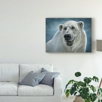 Marcă comercială Artă Plastică 'Totem urs Polar' pânză artă de Patrick LaMontagne