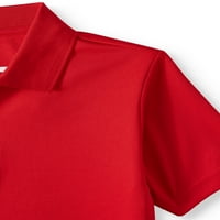 Wonder Nation Boys School Uniform Cu Mânecă Scurtă Performance Polo Shirt, Value Bundle, Dimensiuni 4 - & Husky
