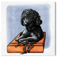 Runway Avenue Animals Wall Art Canvas printuri 'Treasure Bo Frenchie Custom' câini și cățeluși-negru, portocaliu