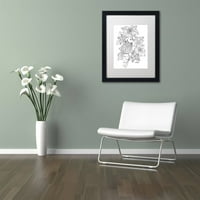 Marcă comercială Fine Art Bird 2 Canvas Art de KCDoodleArt alb mat, cadru negru