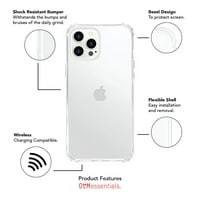 Essentials iPhone Pro Telefon caz, săgeți de zbor Gri