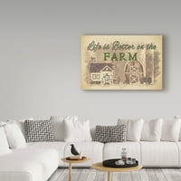 Marcă comercială Fine Art 'Farm Life 2' Canvas Art de Jean Plout