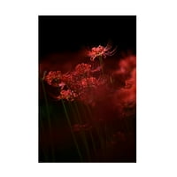 Arta Pânzei Takashi Suzuki 'Floare Roșie Strălucitoare'