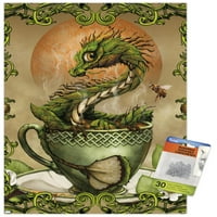 Stanley Morrison-afiș de perete Tea Dragon cu știfturi, 14.725 22.375