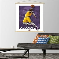 Los Angeles Lakers - Poster de perete LeBron James cu cadru Magnetic, 22.375 34