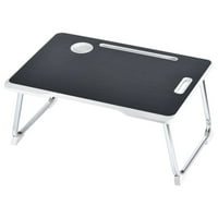 Unic chilipiruri pliabil Lap Desk Laptop pat masa de birou cu Notebook Stand Cupa titularul Negru